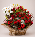 ARRANJO VERMELHO
ROSAS ORQUÍDEA E LÍRIOS